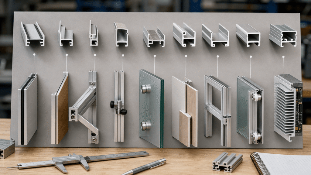 Quick selection guide for ten types of aluminum channel extrusions