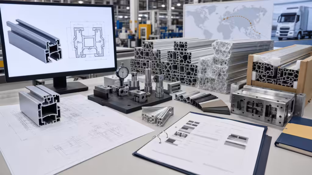 Complete RFQ package for comparing aluminum extrusion manufacturers.