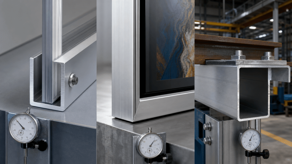 U-channel, architectural channel, and structural C-channel aluminum extrusions compared