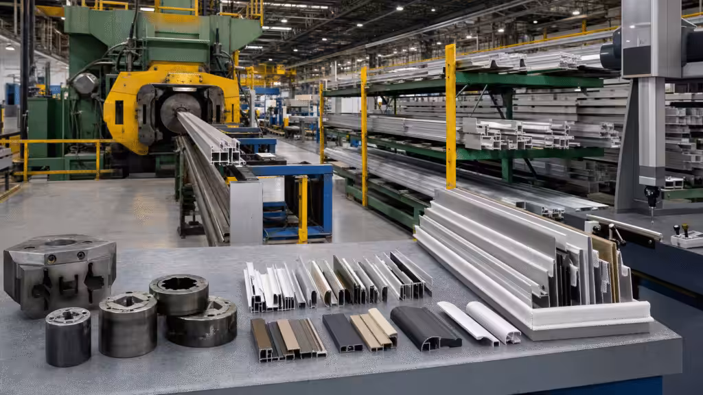 Aluminum extrusion manufacturer audited for press, tooling, machining, and finishing capability.