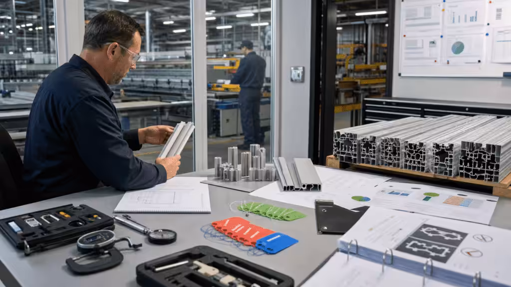Quality audit tracing accepted, rejected, and changed aluminum extrusion orders.
