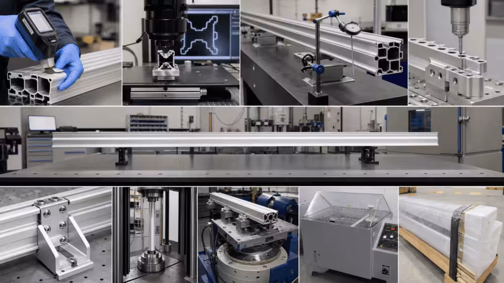 First article inspection and validation for custom aluminum extrusions