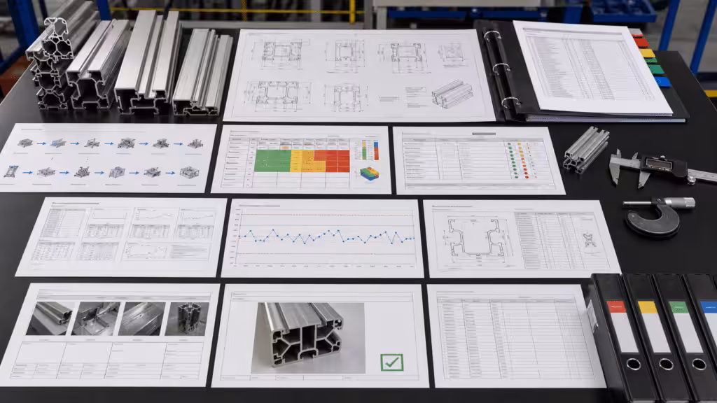 Aluminum extrusion manufacturer quality system and production documentation