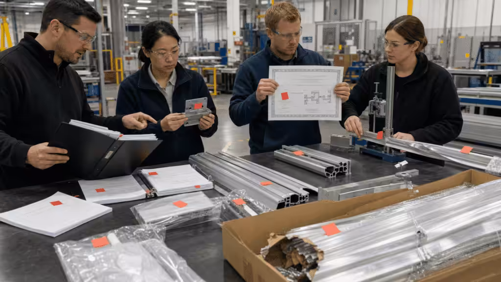 Red flags found while auditing an aluminum extrusion manufacturer.