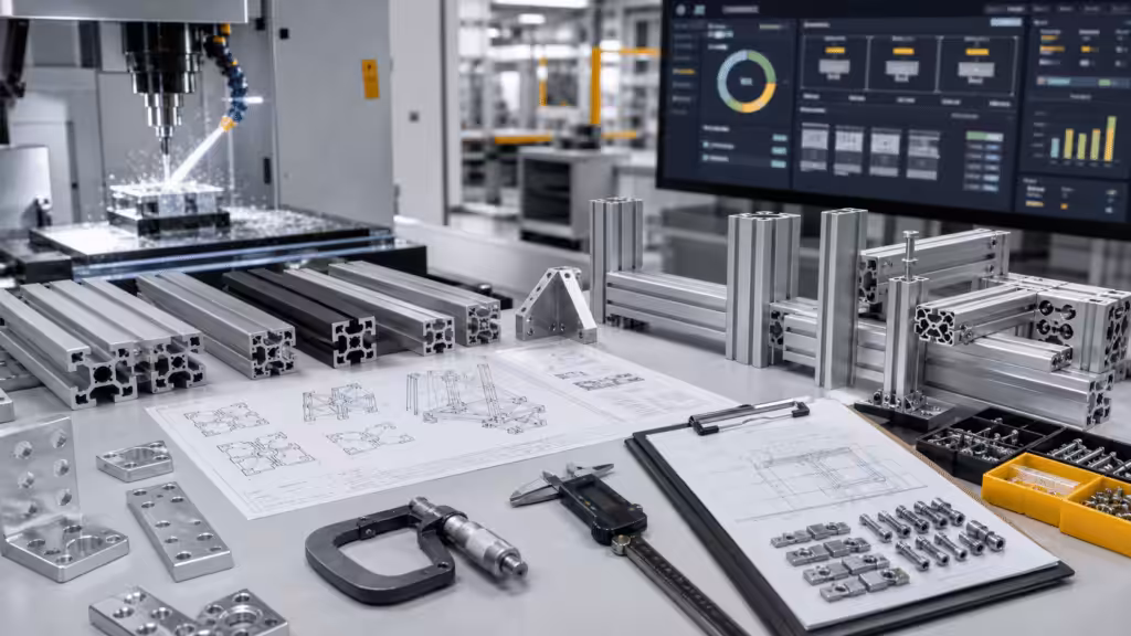 T-slot aluminum profile supplier evaluation with machining, inspection, and traceability controls