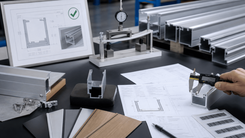 Approved precision aluminum channel extrusion after design and first article validation