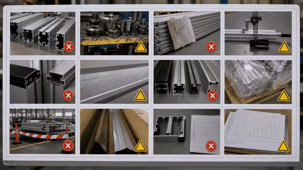 Warning signs during an aluminum extrusion manufacturer audit