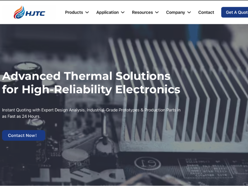 Showcase HJTC radiator website 