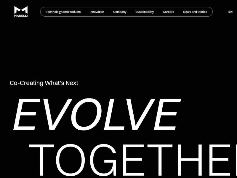 Showcase Marelli radiator website 