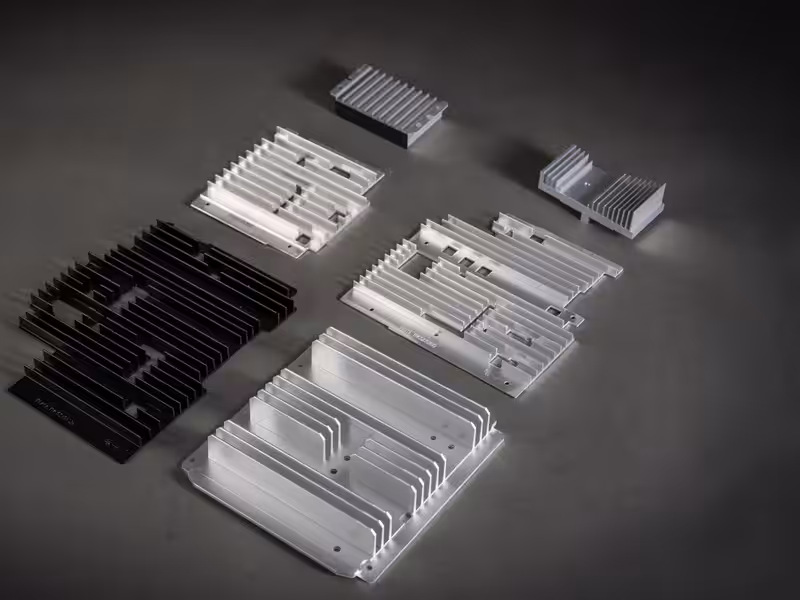 Compact extruded aluminum heat sinks for space-constrained electronics